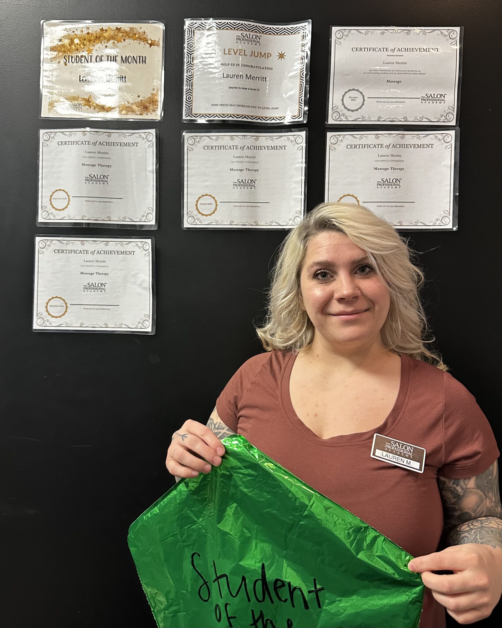 TSPA Fargo Massage School Student of the Month Named TSPA Fargo